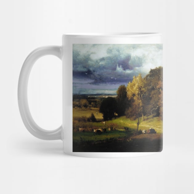 Autumn Oaks by George Inness by Classic Art Stall